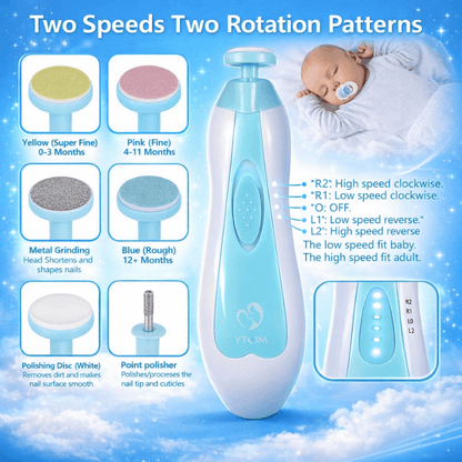 Baby Oak™ TinyTrim Electric Nail File